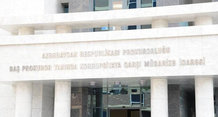 Baş Prokuror yanında Korrupsiyaya qarşı Mübarizə Baş İdarəsi nazirlik tabeliyindəki mərkəzdə əməliyyat keçirdi - VİDEO
